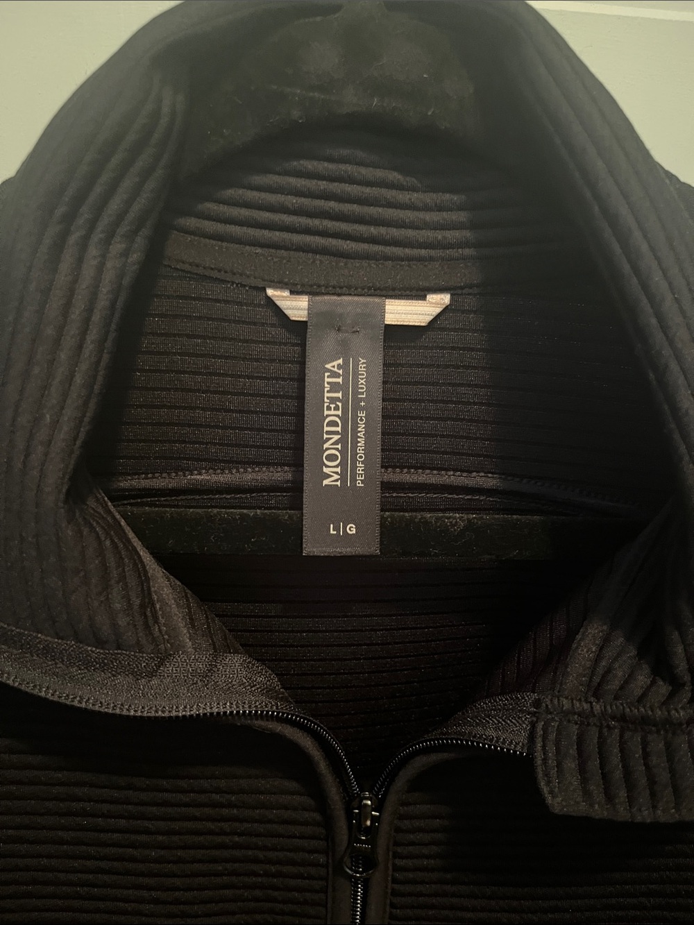 Mondetta Black Ribbed Zip-Up Jacket - Picture 2 of 3